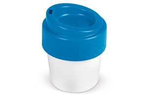 TopPoint LT98707 - Tasse à café avec couvercle Hot-but-cool 240ml White/Blue