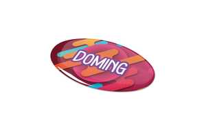 TopPoint LT99129 - Doming Ovale 50x25 mm Blanc