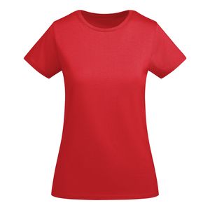 Roly CA6699 - BREDA WOMAN T-shirt ajusté à manches courtes pour femme en coton biologique certifié OCS Rouge