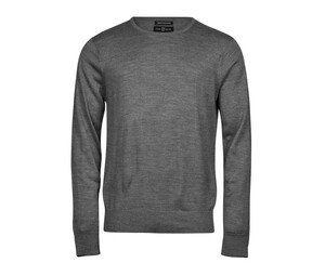 TEE JAYS TJ6000 - Pull col rond homme Gris chiné