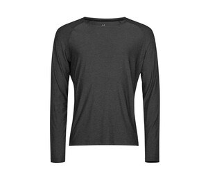 TEE JAYS TJ7022 - Tee-shirt de sport manches longues Black Melange