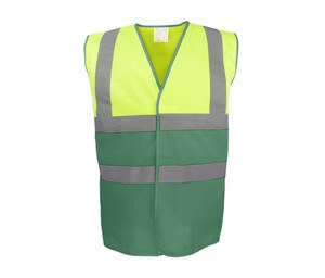 YOKO YK122 - Gilet de sécurité bicolore Hi Vis Yellow/Paramedic Green