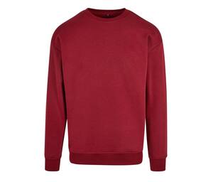 BUILD YOUR BRAND BY075 - Sweat homme col rond Burgundy