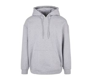 BUILD YOUR BRAND BYB006 - Sweat capuche ample Heather Grey