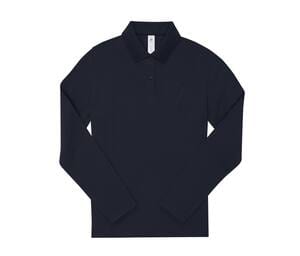 B&C BCW462 - Polo femme manches longues 180 Navy