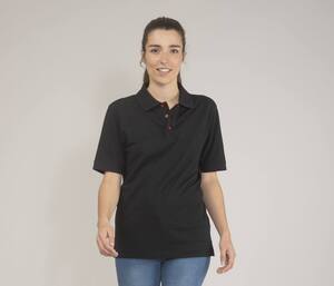 BLACK&MATCH BM101 - Polo femme boutons contrastés Black / Black