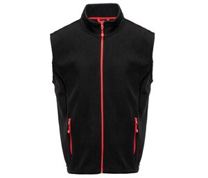 BLACK&MATCH BM500 - Bodywarmer polaire contrasté