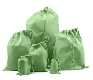 NEWGEN NG120 - Petits sacs en coton recyclé LIME CHINÉ