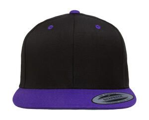 Classics 6089MT - Classic Snapback 2-Tone Cap Noir/Mauve