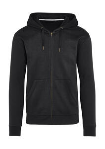 SG Signature SGS290 - Signature Tagless Hooded Full Zip Unisex Dark Black