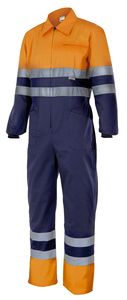 Velilla 151 - COMBINAISON BICOLORE HV MARINE BLUE/HI-VIS ORANGE