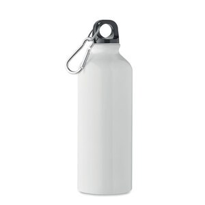GiftRetail MO2062 - REMOSS Bouteille en alu recyclé 500 ml Blanc