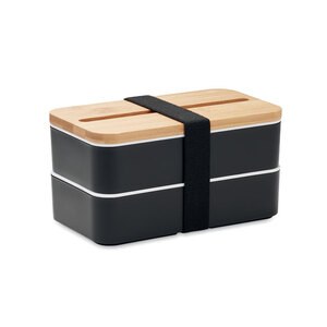 GiftRetail MO2088 - WINT Lunchbox en PP recyclé Noir