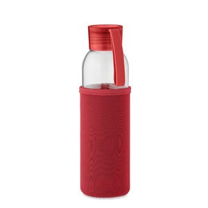 GiftRetail MO2089 - EBOR Bouteille verre recyclé 500 ml Rouge