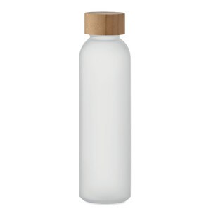 GiftRetail MO2105 - ABE Bouteille verre dépoli 500ml Transparent White