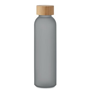 GiftRetail MO2105 - ABE Bouteille verre dépoli 500ml transparent grey