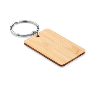 GiftRetail MO6978 - ANGLEBOO Porte-clés rectangulaire bambou Wood