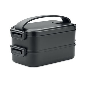 GiftRetail MO2119 - IDOLUNCH Boîte à lunch en PP recyclé Noir