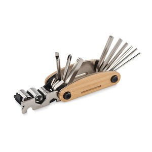 GiftRetail MO2139 - MANO Pochette multi outils en bambou Wood