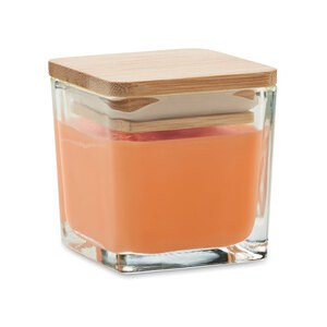 GiftRetail MO2235 - PILA Bougie parfumée carrée 50gr Orange