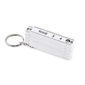GiftRetail MO2238 - FUSTER Porte-clés règle 50cm Blanc