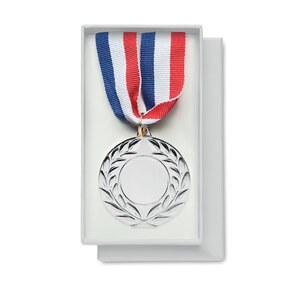 GiftRetail MO2260 - WINNER Médaille 5cm de diamètre matt silver