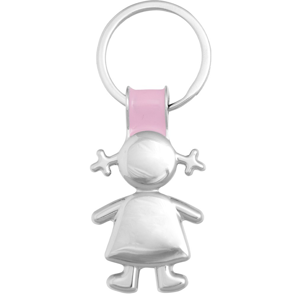 EgotierPro 33078 - Porte-clés métallique design garçon ou fille KINDER