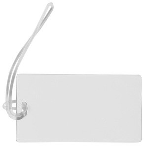 EgotierPro 38046 - Identificateur de bagage simple et moderne FLIGHT Blanc