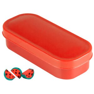 EgotierPro 38019 - Set de Gommes Fruits 20 Pièces Multitailles FRUITS Rouge