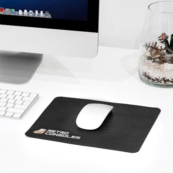 EgotierPro 38514 - Tapis de souris noir en PU DESK