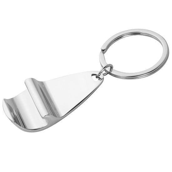 EgotierPro 38516 - Porte-clés métal avec décapsuleur PUB
