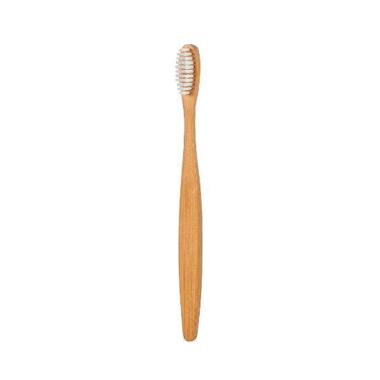 EgotierPro 39010 - Brosse à dents en bambou naturel avec capuchon HABITAT