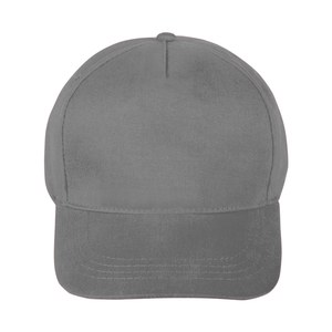 EgotierPro 39090 - Casquette coton brossé 5 panneaux velcro FIRST-CLASS