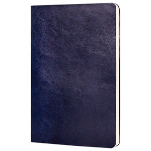 EgotierPro 39510 - Carnet couverture flexible PU 96 feuilles crème CORPORATE