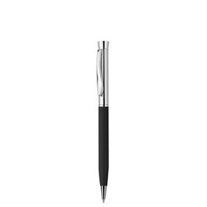 EgotierPro 39557 - Stylo en aluminium laqué et métallique RICH Noir