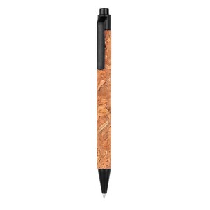 EgotierPro 50039 - Stylo en liège, PP et fibre de blé ODEN Noir