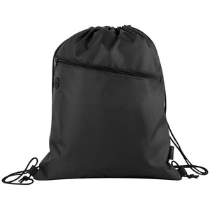 EgotierPro 50045 - Sac à dos cordon RPET avec zip CLIMATE Noir