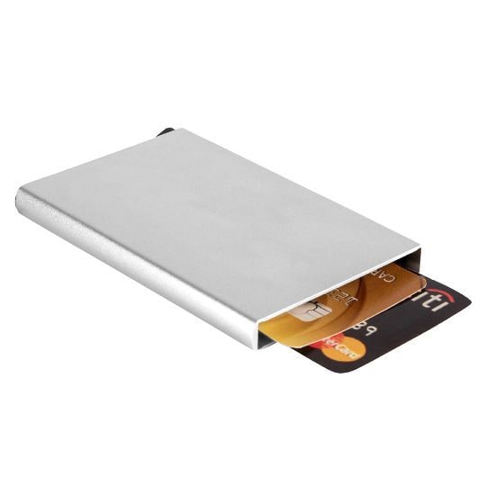 EgotierPro 50083 - Porte-cartes en aluminium avec protection RFID JAM