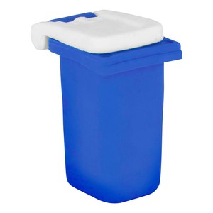 EgotierPro 50071 - Gomme Conteneur Poubelle Recyclage Couleurs Variées CONTAINER Bleu