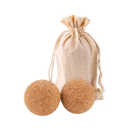 EgotierPro 50654 - Balles de massage en liège avec sac COLTON