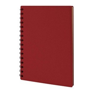 EgotierPro 50675 - Carnet en carton recyclé 60 feuilles lignées CASEN Rouge