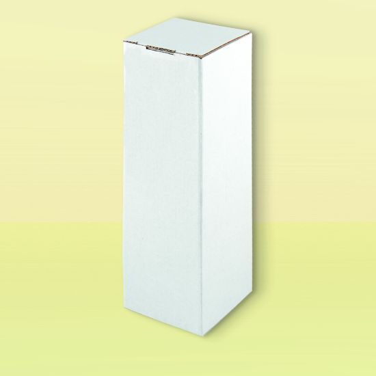 EgotierPro 52094 - Boîte carton blanc auto-assemblable pour bouteilles BOTTLE
