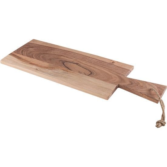 EgotierPro 52554 - Planche de cuisine rectangulaire en acacia QUILES