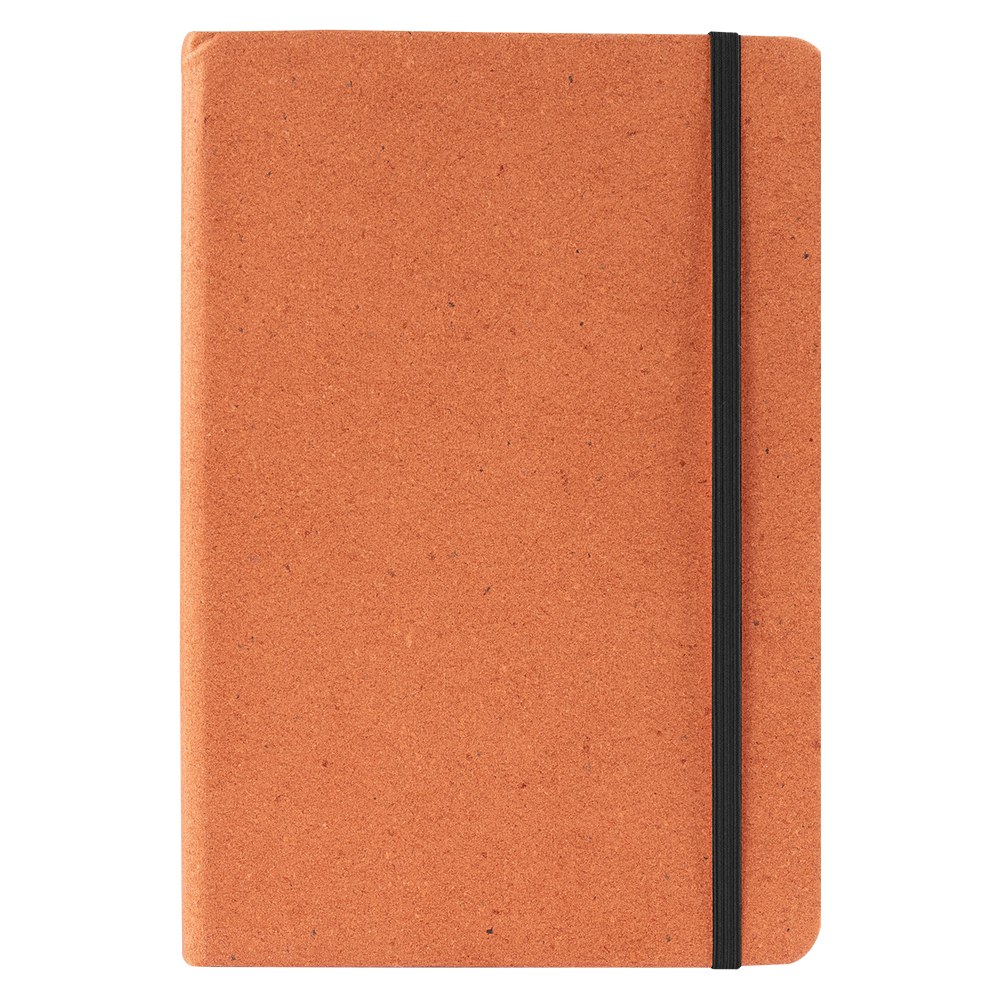 EgotierPro 52579 - Carnet A5 couverture rigide en cuir recyclé ROGUE