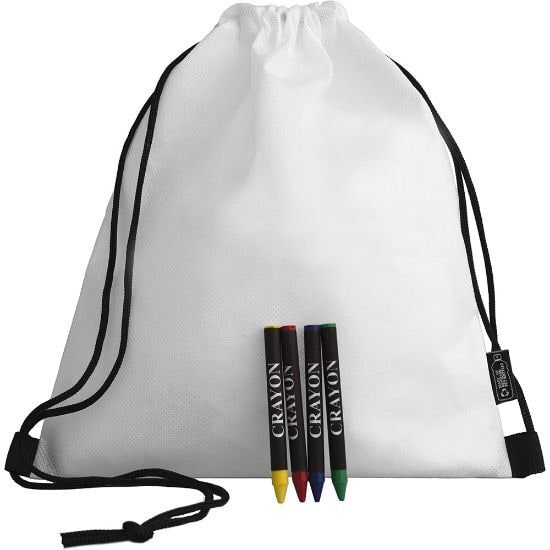 EgotierPro 53040 - Sac à dos cordon en RPET avec crayons STROLL