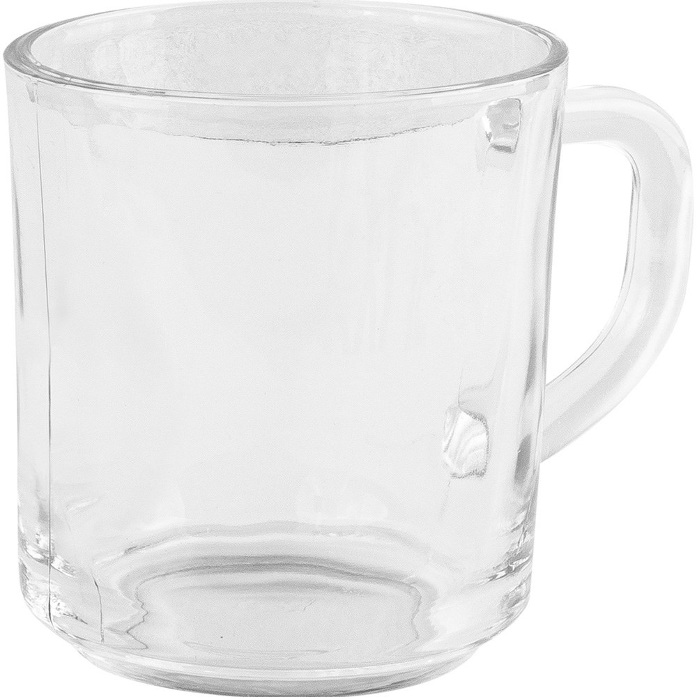 EgotierPro 53030 - Mug en verre 160 ml avec anse IBIS