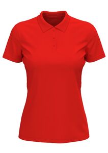 Stedman STE9160 - Polo Lux SS for her Rouge Scarlet