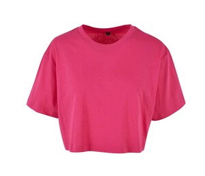 BUILD YOUR BRAND BY264 - Tee-shirt court femme Hibiskus Pink