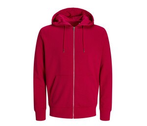 PRODUKT - JACK & JONES JJ3907 - Sweat à capuche zippé unisexe Lipstick Red