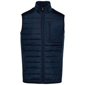 Kariban K6170 - Bodywarmer bi-matière homme Mid Navy / Midnight Navy Heather